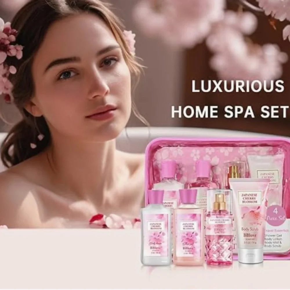Pink Portable Home Spa Gift Set